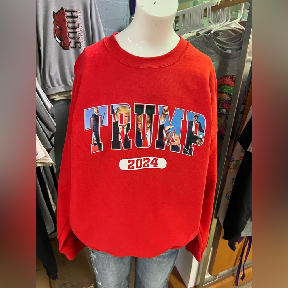 Brand new crewneck sweatshirt Trump 2024 pictures